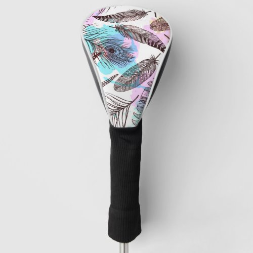 Peacock Feather Golf Head Cover