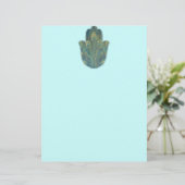 Peacock Feather Hamsa (Standing Front)