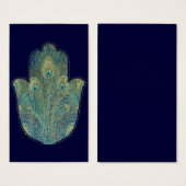 Peacock Feather Hamsa (Front & Back)