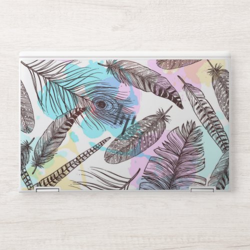 Peacock Feather HP Laptop Skin