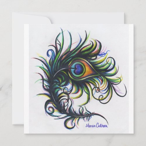 Peacock Feather Invitations