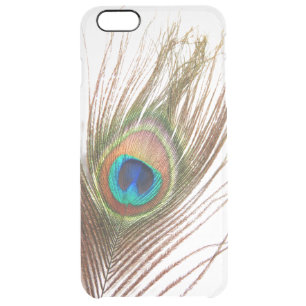 Peacock Feather iPhone 6 Plus Clear Case