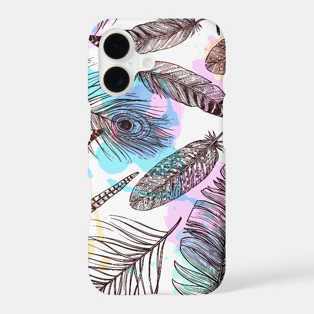 Peacock Feather Iphone Case (Back)