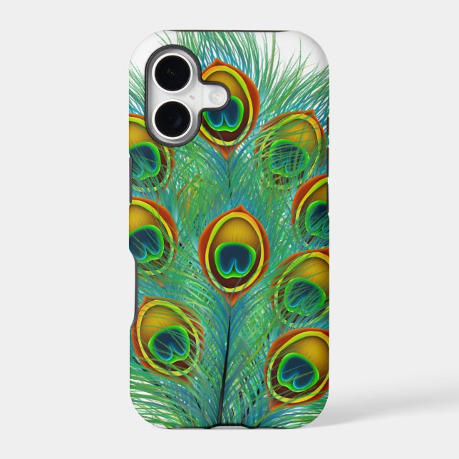 Peacock Feather Iphone Case (Back)