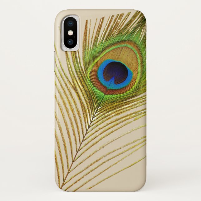 Peacock feather iPhone Case (Back)
