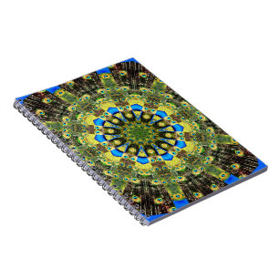 Peacock Feather Kaleidoscope 1 Notebook