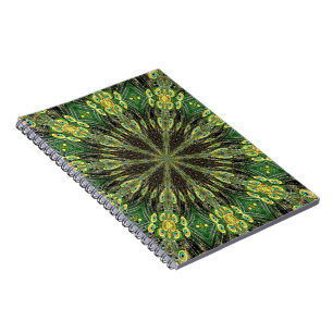 Peacock Feather Kaleidoscope 2 Notebook
