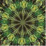 Peacock Feather Kaleidoscope 2 Statuette<br><div class="desc">This lovely kaleidoscope was digitally created from a photograph of actual peacock feathers (on a live peacock) and would be a fine addition to your home,  office,  or anywhere. Feel free to add your own words/pictures/background color via Zazzle's great customization tools.</div>
