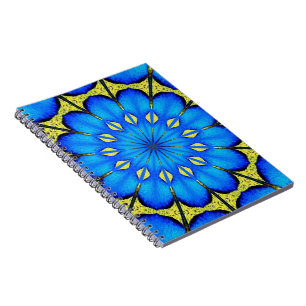 Peacock Feather Kaleidoscope 4 Notebook
