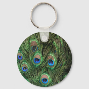 Peacock Feather Keychain