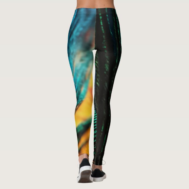 Peacock feather leggings (Back)