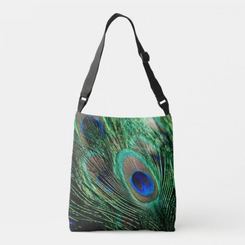 Peacock Feather Lucky Crossbody Bag