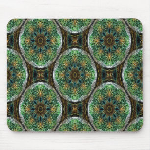 Peacock Feather Mandala's..... Mouse Pad