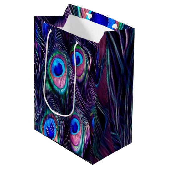 peacock feather bag