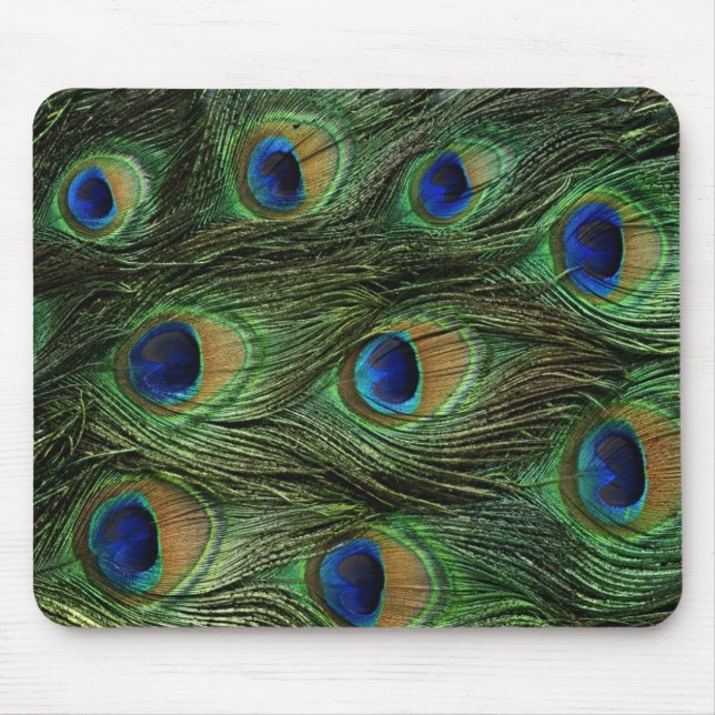 Peacock feather mouse pad (Front)