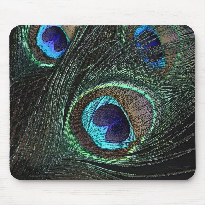 Peacock Feather Mousepad