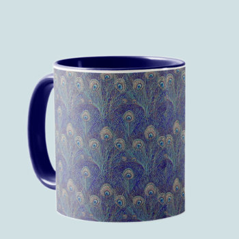 Peacock Feather Mug by Cardgallery at Zazzle
