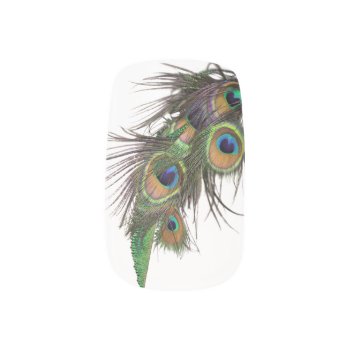 Peacock Feather Nail Art by abadu44 at Zazzle