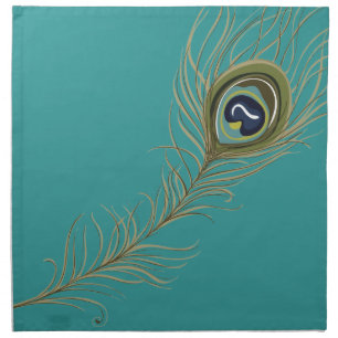 Peacock Feather Napkin