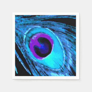 Peacock Feather Napkins