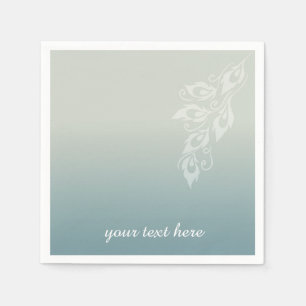 Peacock Feather Napkins