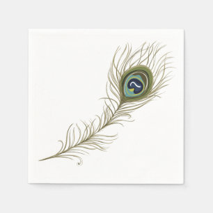 Peacock Feather Napkins