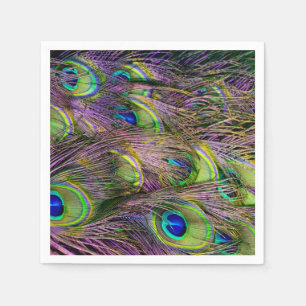 Peacock Feather Napkins