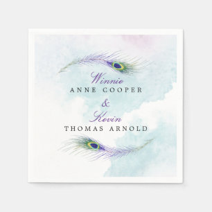 Peacock Feather Napkins