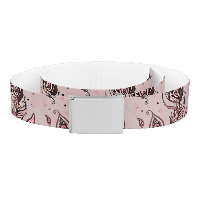 Peacock feather pattern belt (Coil)
