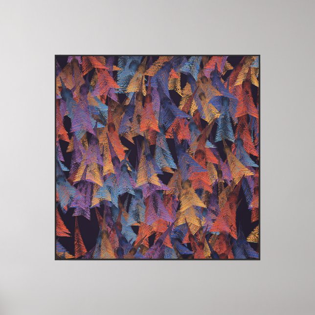 Peacock Feather Pattern  Canvas Print (Front)