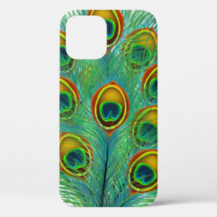 Peacock Feather Pattern iPhone 12 Case