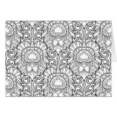 Peacock Feather Pattern Doodle (Front Horizontal)