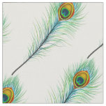 Peacock Feather Pattern Fabric