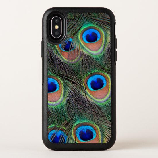 Peacock Feather Pattern OtterBox Symmetry iPhone X Case