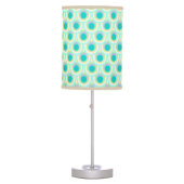 Peacock feather pattern teal lamp shade (Front)
