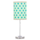 Peacock feather pattern teal lamp shade (Back)