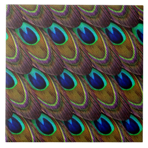 Peacock Feather Pattern Tile