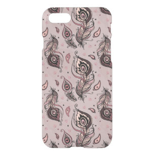 Peacock feather pattern iPhone SE/8/7 case