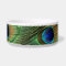 Peacock feather pet bowl