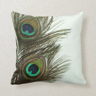 Peacock Feather Pillows Decorative Throw Pillows Zazzle