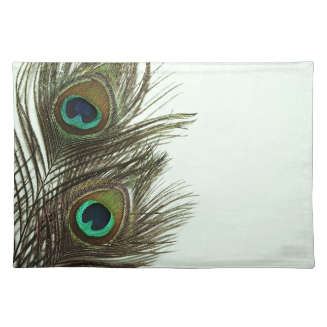 Peacock Feather Placemat (Front)