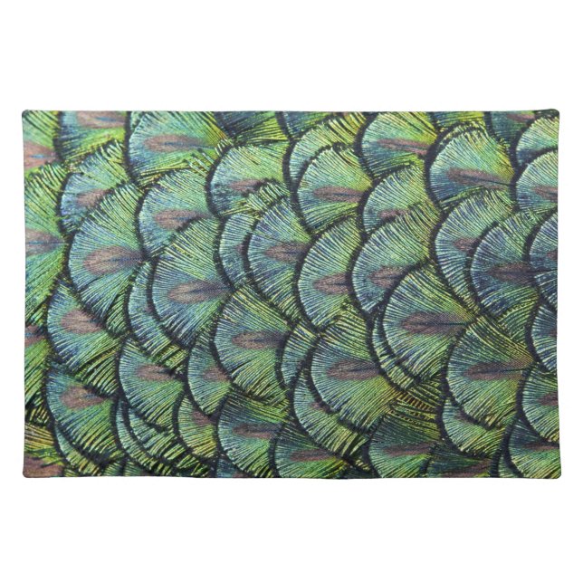 Peacock Feather Placemat (Front)