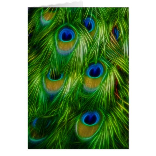 Peacock Feather Print Cards (Front)
