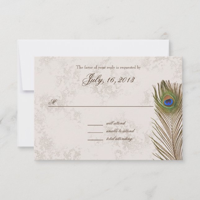 Peacock Feather Response (Front)