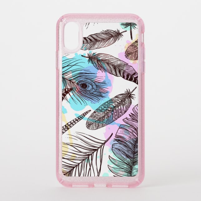 Peacock Feather Speck iPhone XS Max Case (Front)