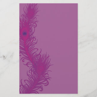 Peacock Feather Stationary Stationery