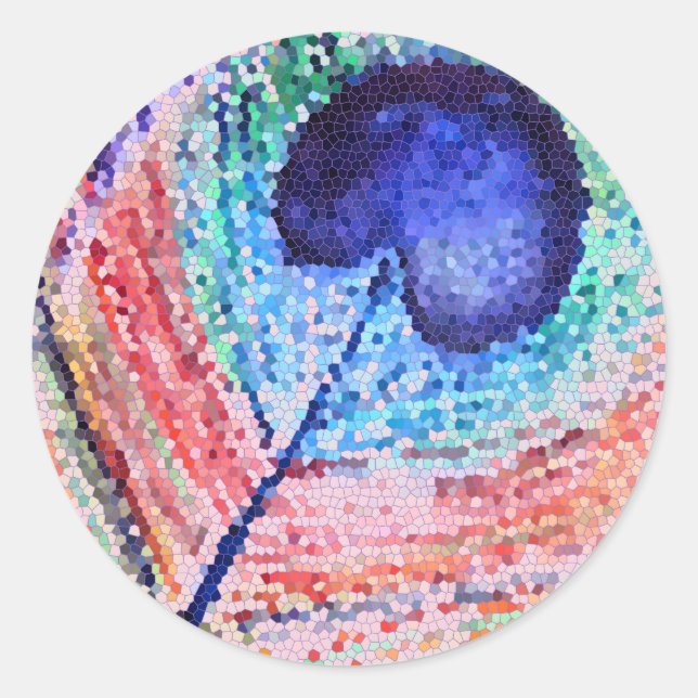 Peacock Feather Sticker (Front)