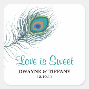 Peacock Feather Stickers