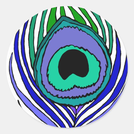 Peacock Feather Stickers | Zazzle.com