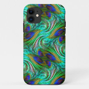 Peacock Feather Swirl Pattern iPhone 5 Case